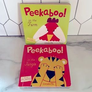 “Peekaboo! In the Farm” and “Peekaboo! In the Jungle” Child’s Play Board Books